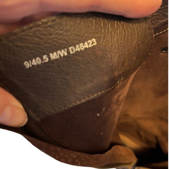 Born Womans 9 Moana Heavy Leather Western Riding Boots Motorcycle Buckle Brown - Picture 8 of 11